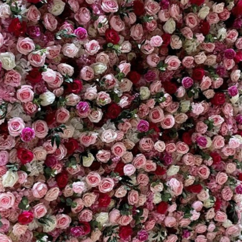 Pink Flower Wall